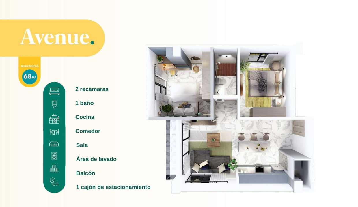 GO-DOWNTOWN_44m2_DEPARTAMENTO AVENUE