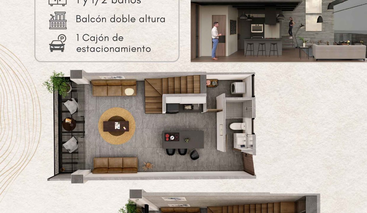 HERITAGE-CHAPU_45m2_DEPA TIPO LOUIS DAVID